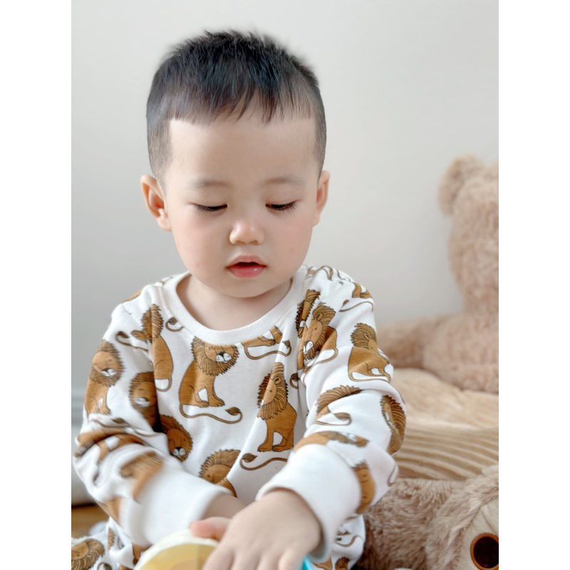 ✨MALINHKID✨BT002- Bộ thun 3 hình dài tay VNXK