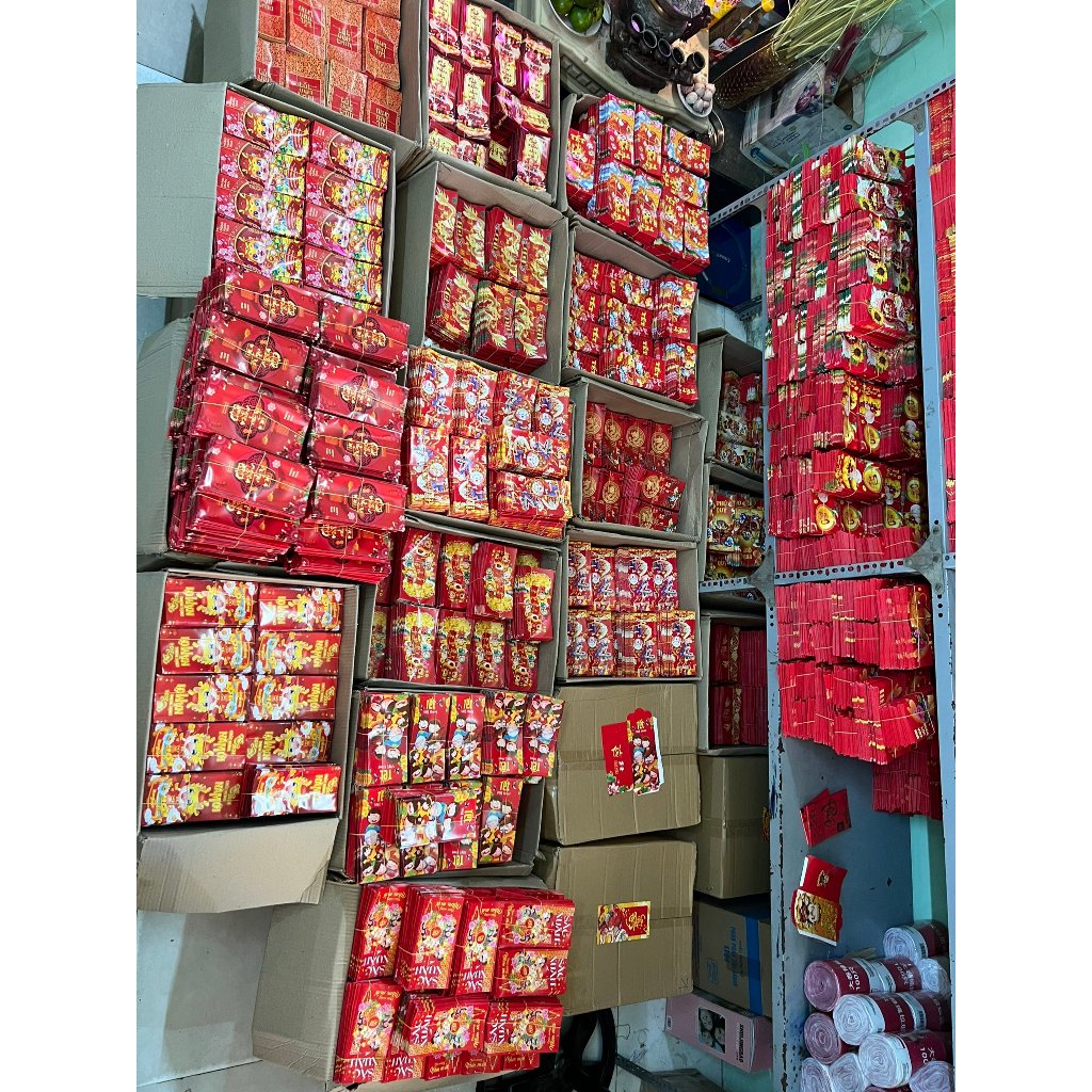 COMBO 50 cái 100c bao lì xi 2024, bao lì xì xuân giáp thìn