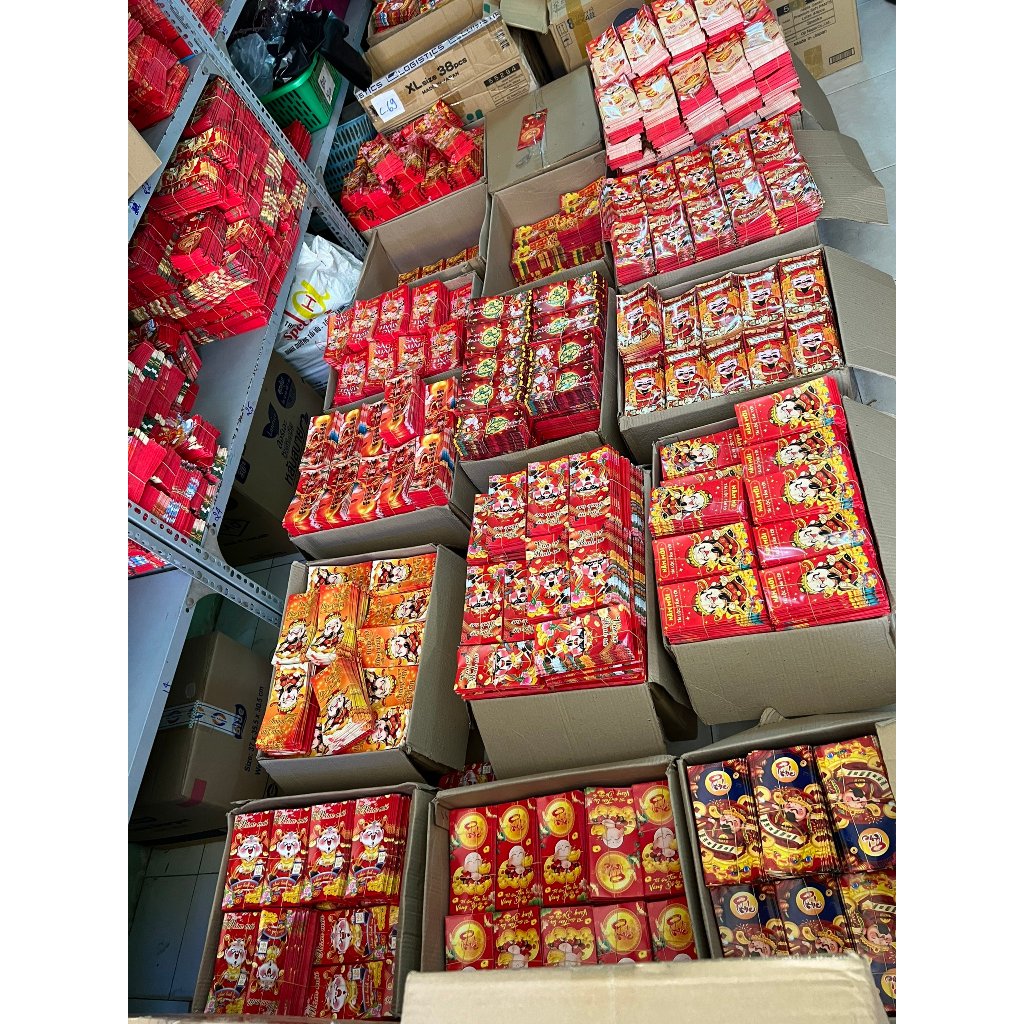 COMBO 50 cái 100c bao lì xi 2024, bao lì xì xuân giáp thìn