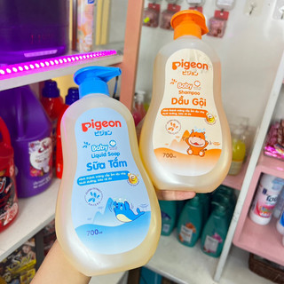 Tắm gội pigeon, sữa tắm gội toàn thân cho bé 2 in 1 700ml