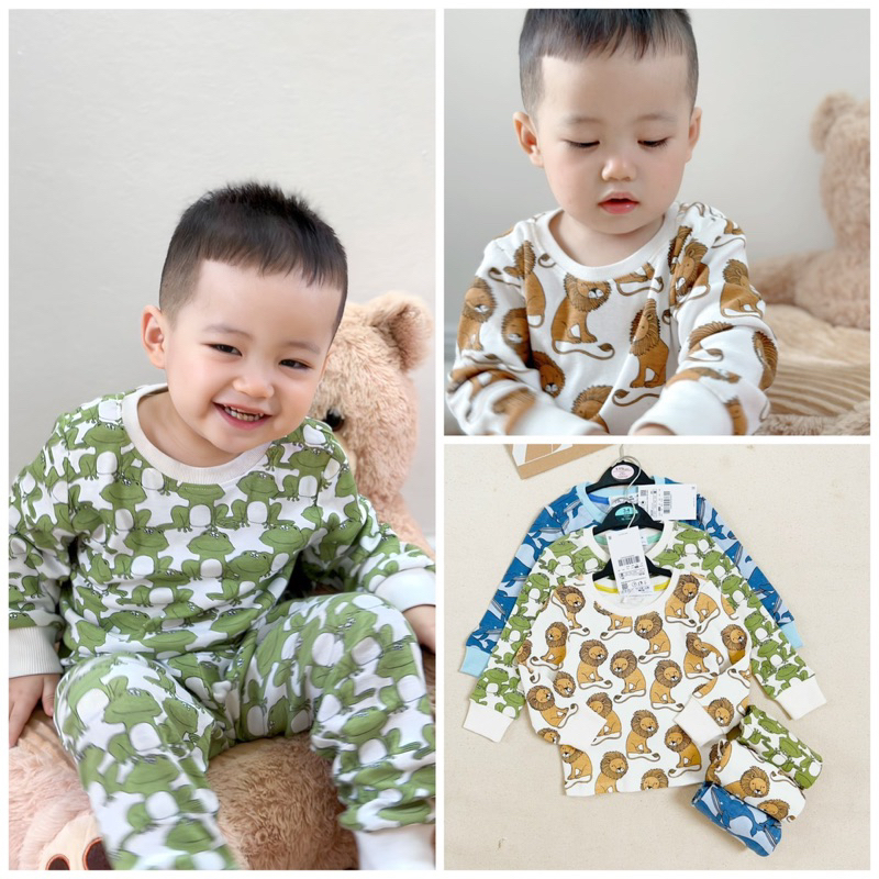 ✨MALINHKID✨BT002- Bộ thun 3 hình dài tay VNXK