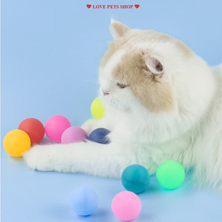 Đồ chơi banh nhựa cho Chó Mèo nhiều màu sắc vui nhộn 4cm - Love Pets Shop