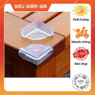 Bộ 4 miếng bọc cạnh bàn vuông silicon mềm dẻo an toàn cho bé