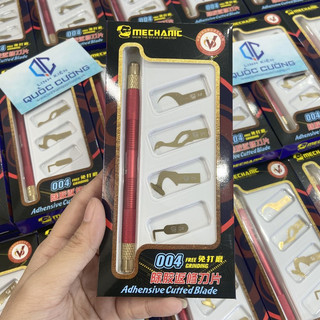 Dao đục ic Mechanic 004 gồm 1 cán dao và 4 lưỡi dao