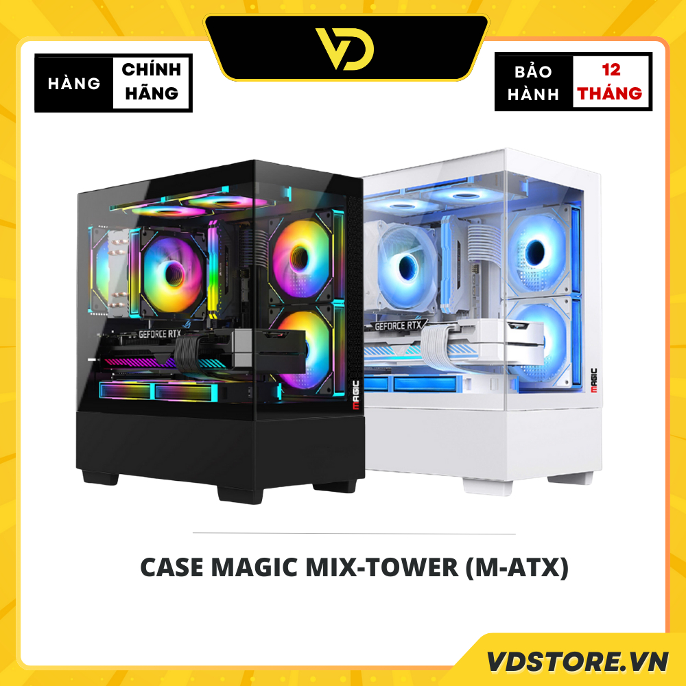 CASE MAGIC MIX-TOWER (M-ATX) - Hàng Chính Hãng