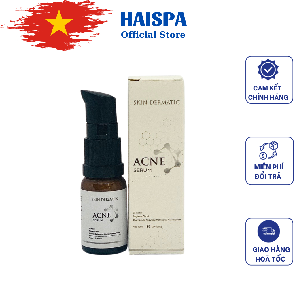 Chấm mụn mủ, serum mụn lang xẹp mụn sau 2h - Haispa