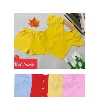 Bộ lụa tay phồng kiểu bé