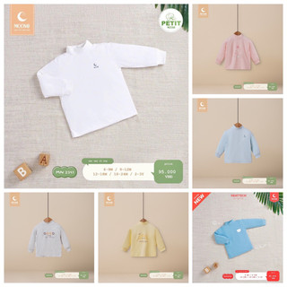Áo giữ nhiệt Moon cổ 3 phân cho bé trai, bé gái từ 6-18kg
