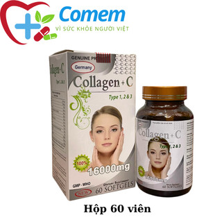 Collagen C 16000mg đẹp da, sáng da, mờ thâm, chống lão hóa Hộp 60 viên