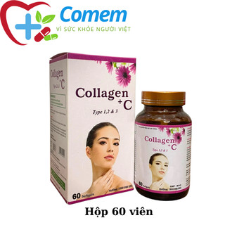 Viên uống đẹp da giảm lão hóa Collagen + C vitamin e giúp da sáng mịn , giảm nám tàn nhan – Hộp 60 viên