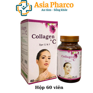 Viên uống đẹp da giảm lão hóa Collagen + C vitamin e giúp da sáng mịn , giảm nám tàn nhan – Hộp 60 viên