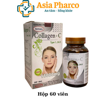 Collagen C 16000mg đẹp da, chống lão hóa, mờ thâm, trắng da Hộp 60 viên