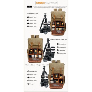 Balo máy ảnh half photo Canvas 279