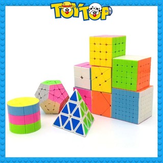 [Lẻ 1 mẫu] Đồ chơi Rubik Magic Cube các loại cục rubic : 2x2x2, 3x3x3, 4x4x4, 5x5x5, Pyraminx , Megaminx, gương các hãng