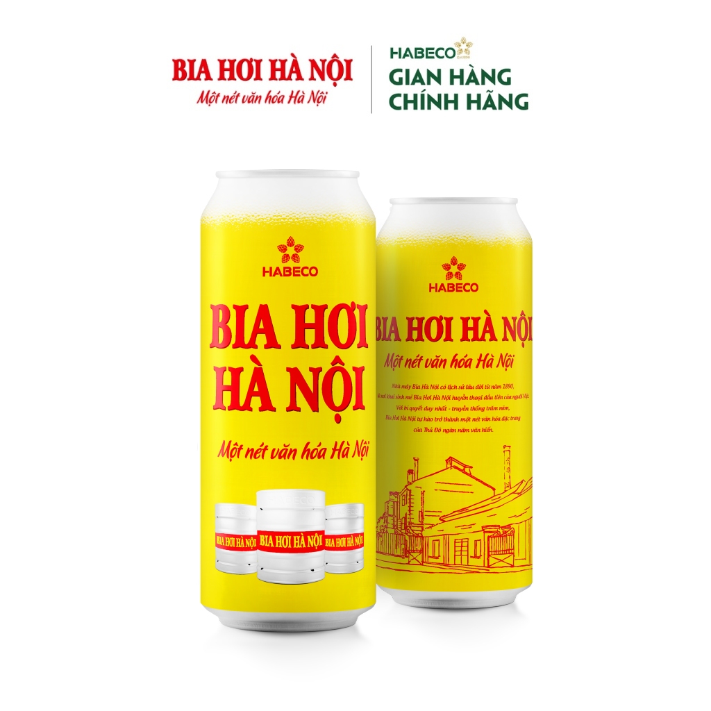 COMBO 2 Thùng 24 lon Bia Hơi Hà Nội – HABECO  - Phiên bản Tết
