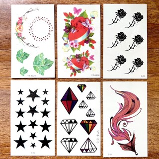Chọn mẫu - Tatoo hình xăm dán tấm X6 10x6cm