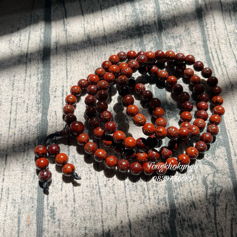 Chuỗi hạt bồ đề kim cang rudraksha kỳ ngộ dưỡng bơ