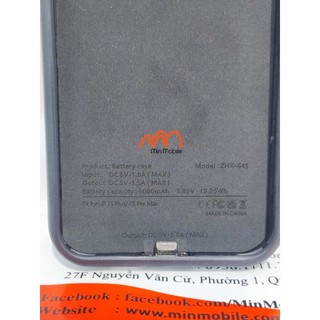 Ốp Lưng Kiêm Sạc Dự Phòng 15 Pro Max 5000mAh