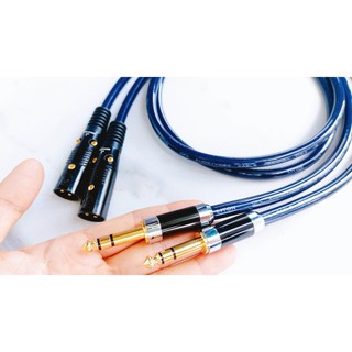 Dây 6 ly stereo ra canon đực diy chống nhiễu - dây 1 đầu 6 ly ste ra 1 đầu canon đực liton