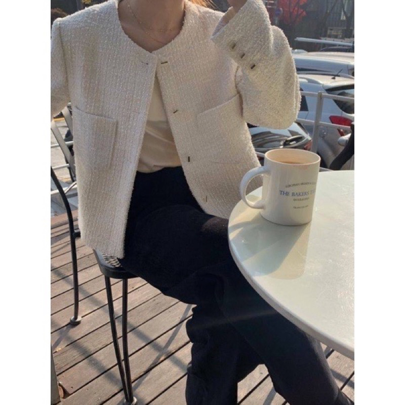 Pass áo khoác tweed size S