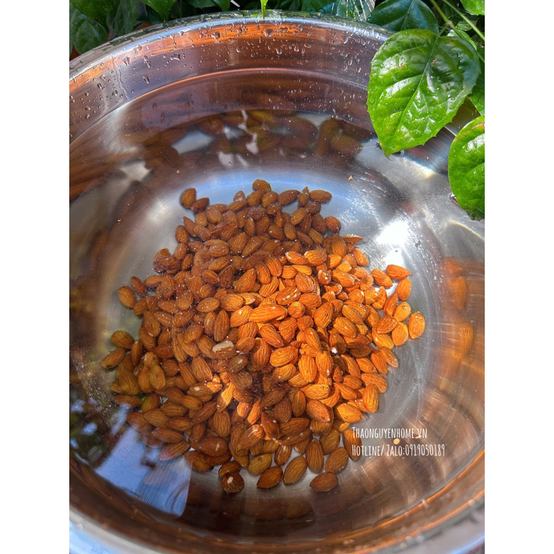 Hạnh nhân làm sữa hạt làm bánh handmade
