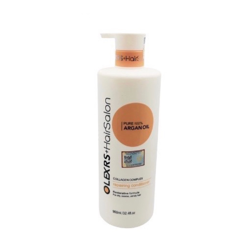 Cặp Dầu Gội Xả 500ml/960ml Olexrs Argan Oil Collagen Hair Salon