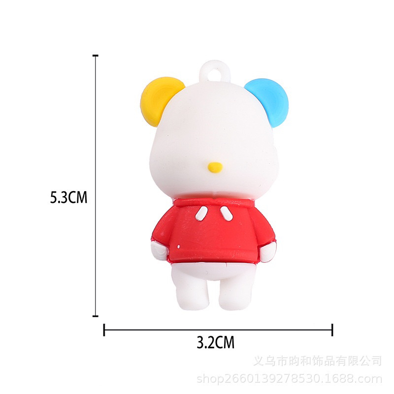 Móc Khoá Hình Chú Gấu Bearbrick - Móc Treo Chìa Khóa, Ba Lô/ Đủ Hình, Đủ Màu