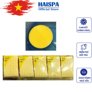 Bọt biển Mút nở rửa mặt 12 miếng, Mút rửa mặt - Haispa