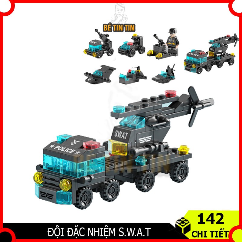 Bộ Đồ Chơi Lắp Ráp Xếp Hình Xây Dựng/ Cứu Hỏa/ Máy Bay/ Tàu Chiến/ Cảnh Sát/ Xe Xây Dựng/ Cần Cẩu... Phát Triển Tư Duy