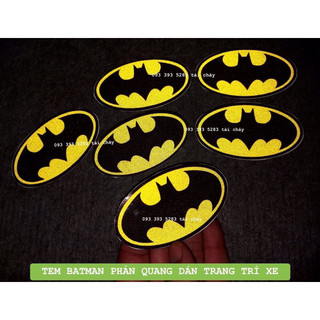 [ 1 MIẾNG ] TEM BATMAN PHẢN QUANG DÁN TRANG TRÍ XE