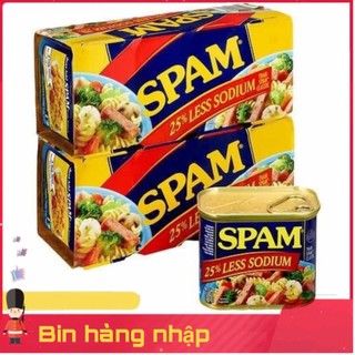 Đồ hộp mỹ thịt hộp spam ít mặn 25% less sodium nhập mỹ