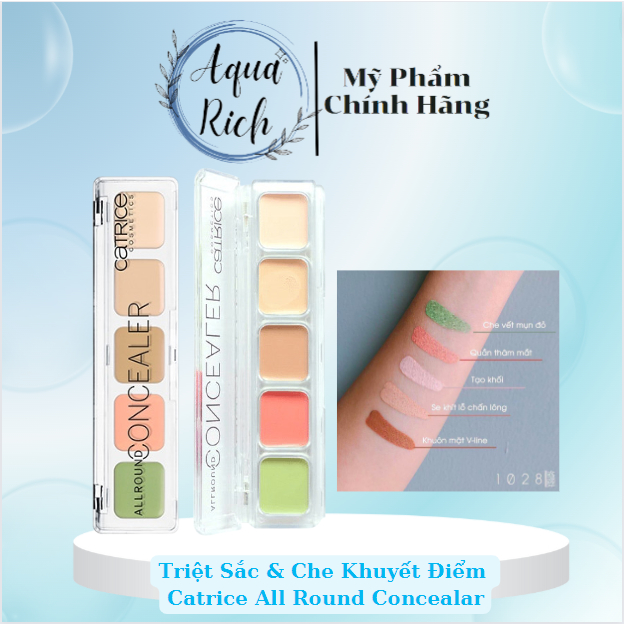 BẢNG CHE KHUYẾT ĐIỂM - TRIỆT SẮC CATRICE 5 ô CATRICE AllRound Concealer Palette 6g
