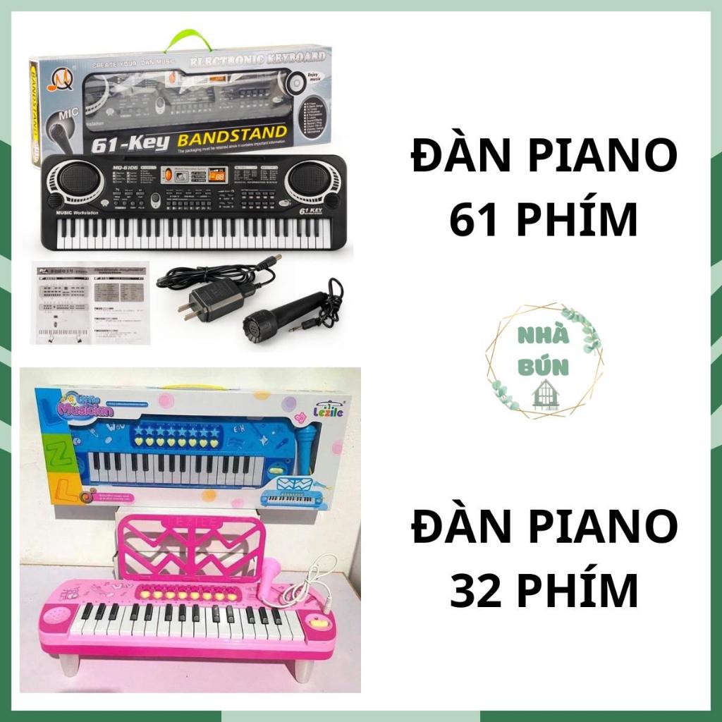 Đồ Chơi Đàn Piano Kèm Mic Cho Bé Tập Làm Ca Sĩ Giúp Con Phát Triển Kỹ Năng, Khả Năng Ghi Nhớ Voi C14 A71 C63