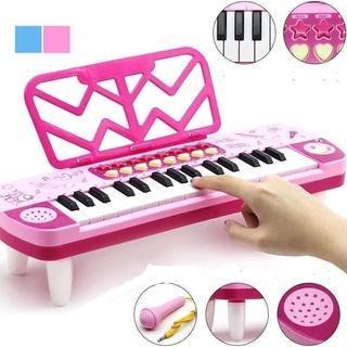 Đồ Chơi Đàn Piano Kèm Mic Cho Bé Tập Làm Ca Sĩ Giúp Con Phát Triển Kỹ Năng, Khả Năng Ghi Nhớ Voi C14 A71 C63