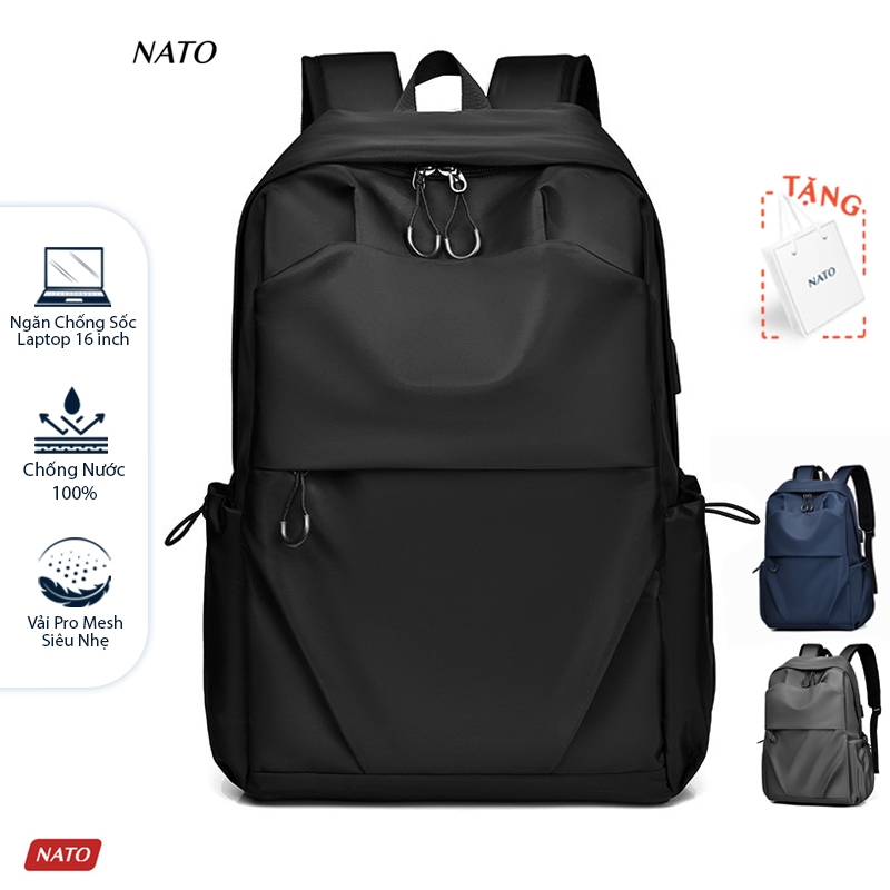 Balo NATO® "Grand - Backpack" Sợi Vải ProMesh Cao Cấp Đựng Laptop 16 Inch Nam Nữ Đẹp Đi Học