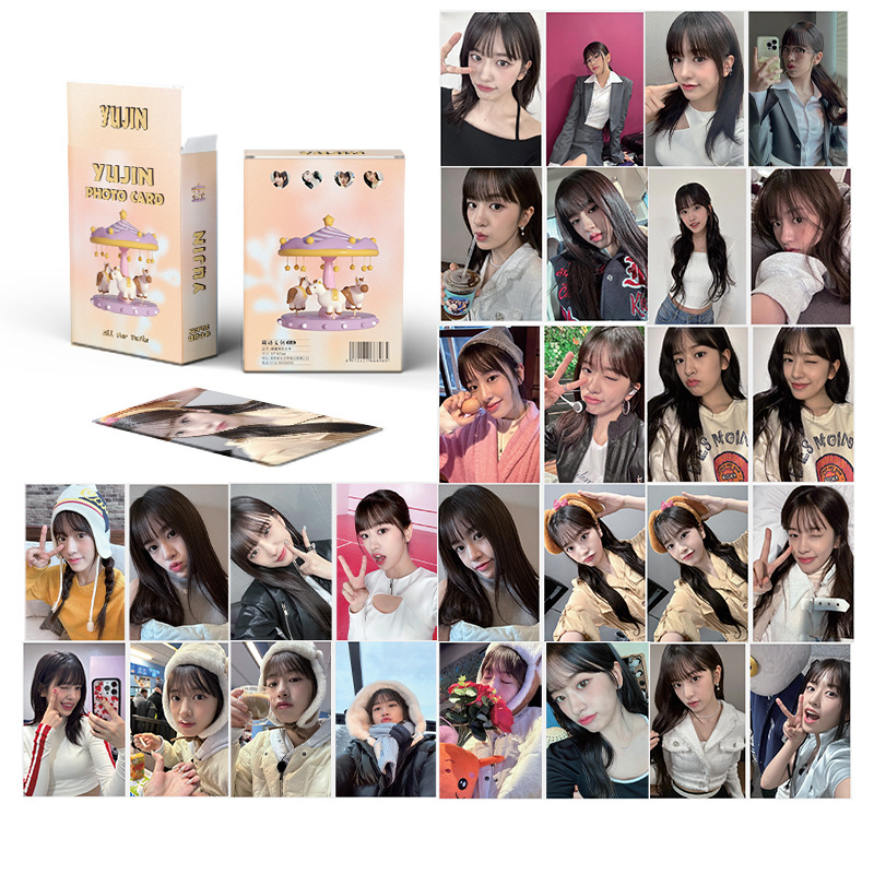 Lomo card IVE Hologram Thẻ bo góc Yujin Album Thần Tượng Kpop - Đu Quay Ngựa