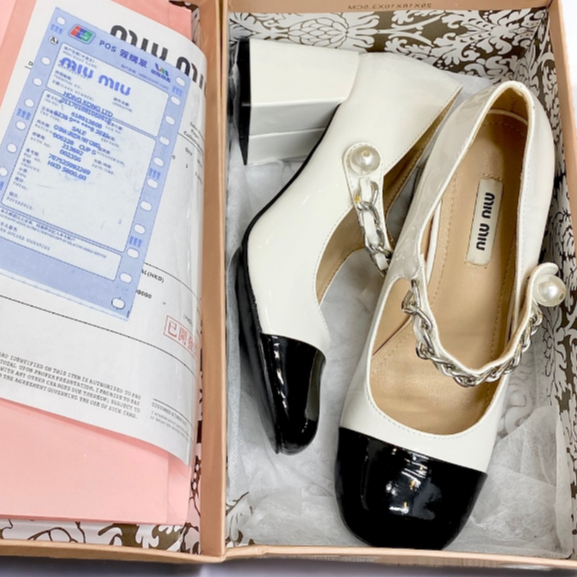 Giày Mary janes nữ đế cao PD-HM06 quai đính bản cao cấp