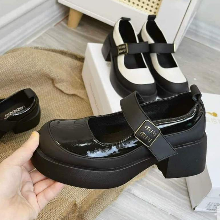 Giày búp bê nữ cao cấp LOLI MIU2 đế 6cm fullbox- Giày loli thời trang