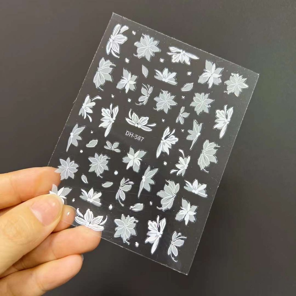 Mã sticke hoa trắng mới nhé a