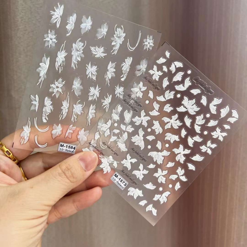 Mã sticke hoa trắng mới nhé a