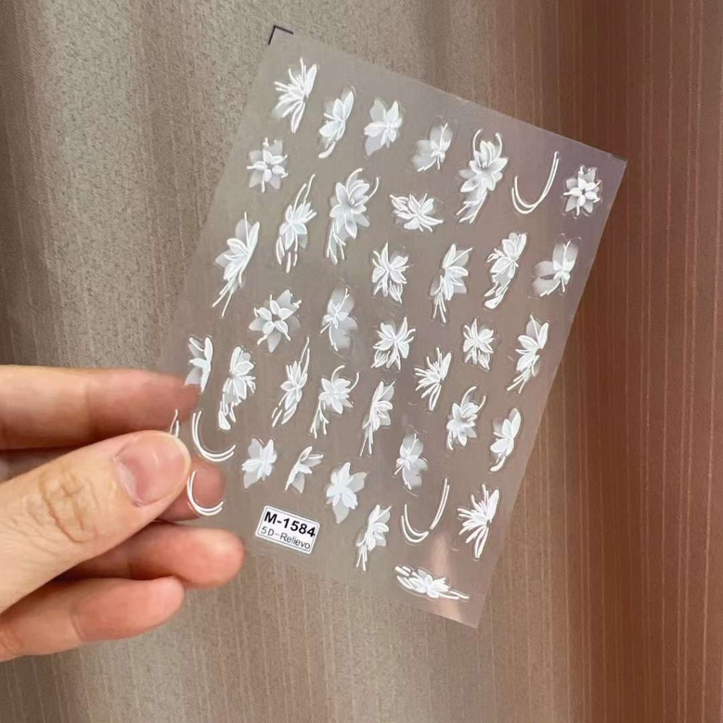 Mã sticke hoa trắng mới nhé a