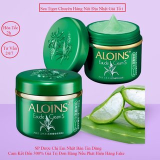 Kem dưỡng ẩm lô hội Aloins dưỡng da khô nứt nẻ mùa đông Eaude Cream S hàng nội địa nhật bản lọ 180g