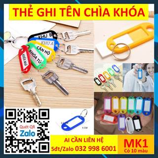 Combo 50 thẻ chìa khóa MK1 đánh dấu Móc chìa khóa Móc khóa thẻ tên name tag thẻ tên valy magic1
