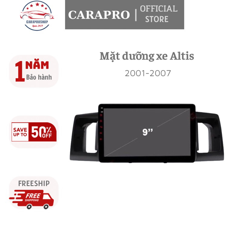 Mặt dưỡng xe Altis ( 2001-2007)