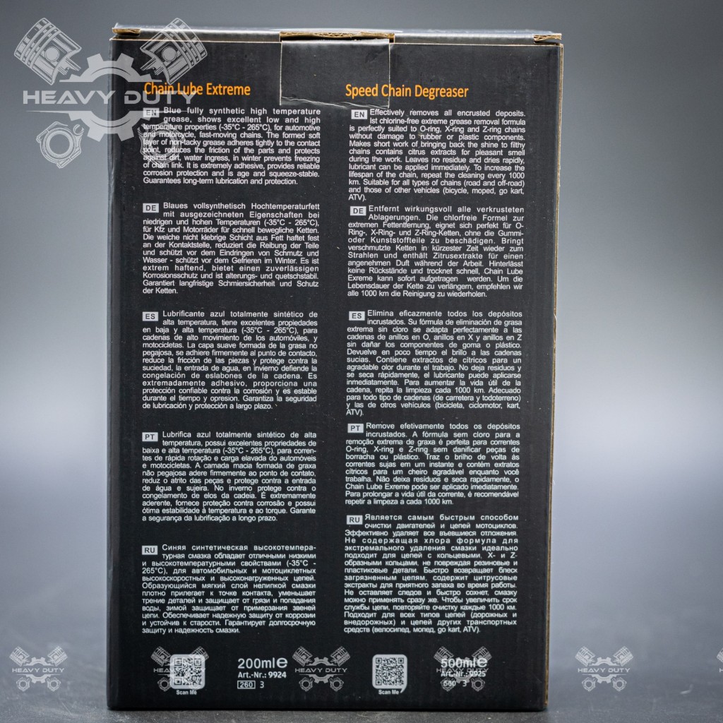 Senfineco 9924 9925 Road Chain Care Kit - Combo Dưỡng Vệ Sinh Sên Mỡ Bò Xanh Cao Cấp Senfineco