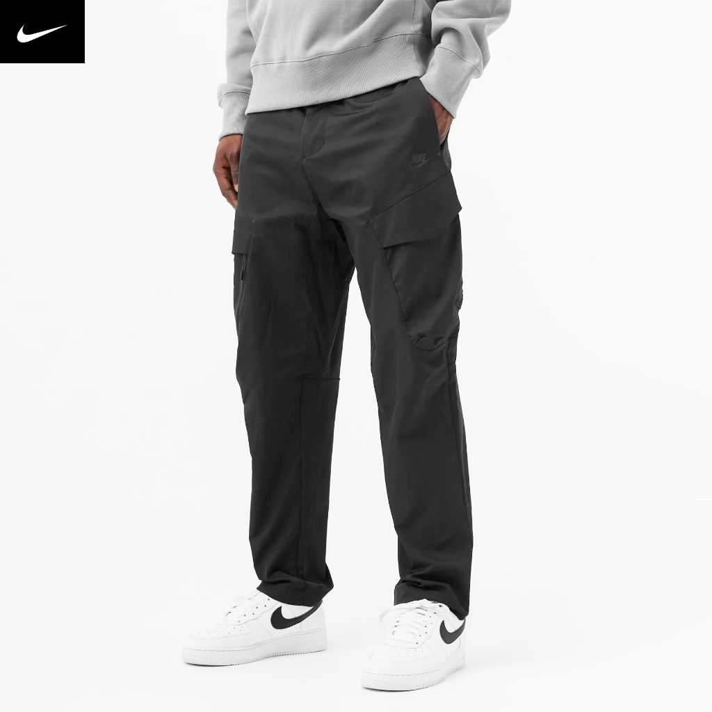 Quần dài thể thao nam nữ Nike Tech Essentials Woven Unlined Cargo Pants ; Quần dài chất dù chống nắng, chống thấm - Đen