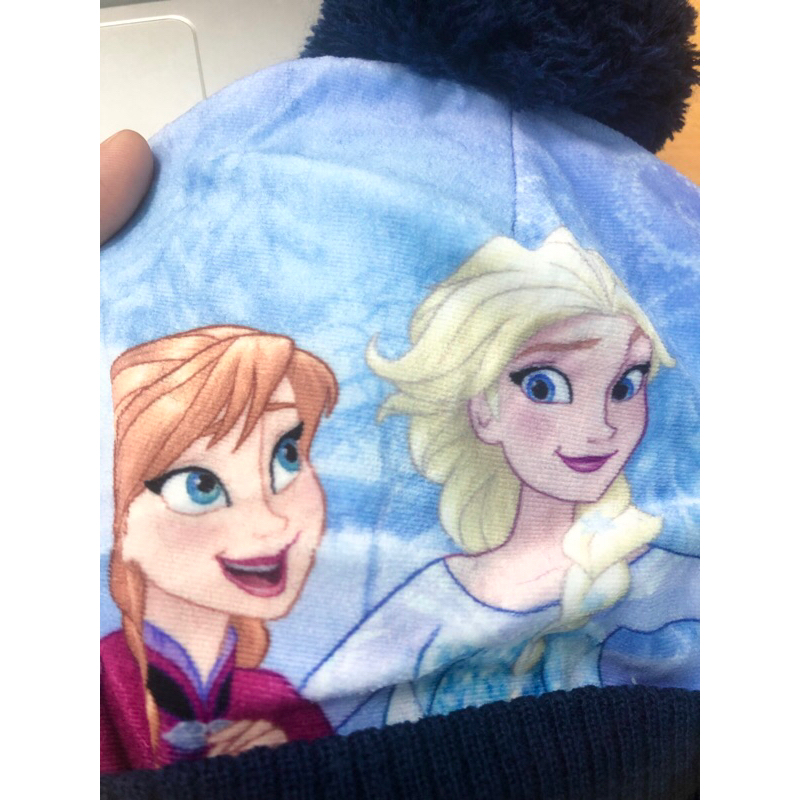 Mũ len bé gái el sa nguyên móc tag dư xịn dis ney 2-7Y