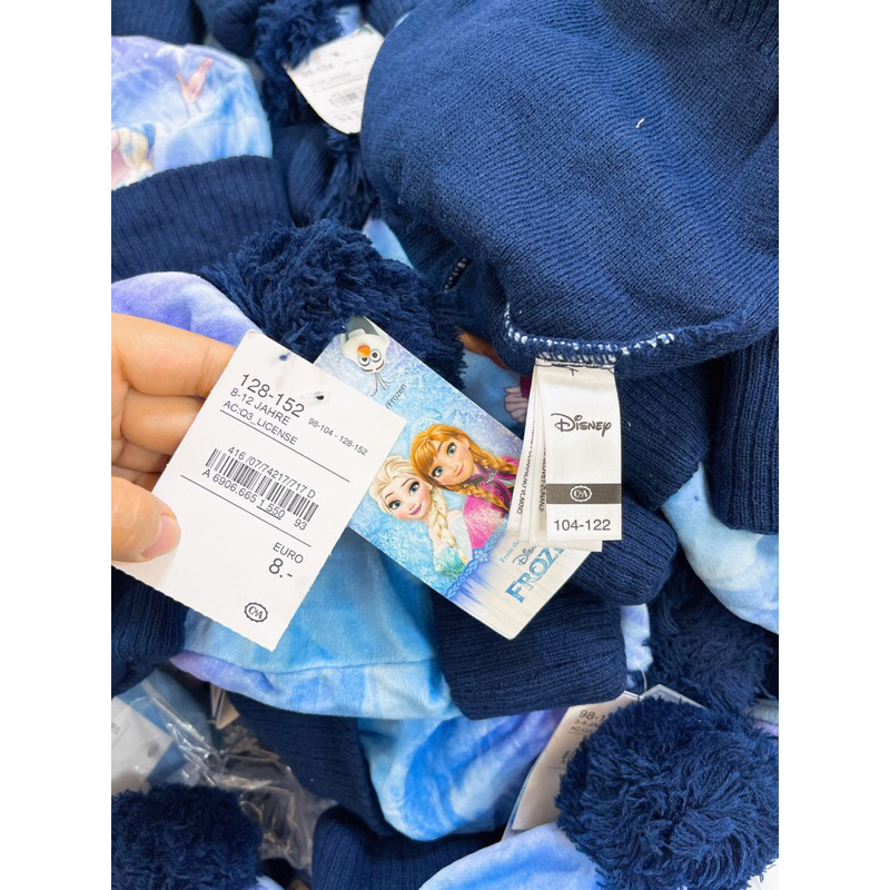 Mũ len bé gái el sa nguyên móc tag dư xịn dis ney 2-7Y