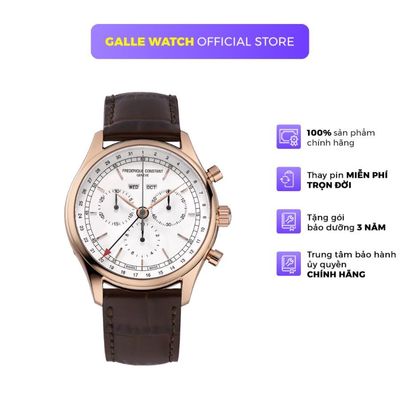 Đồng hồ nam Frederique Constant FC-296SW5B4 chức năng Chronograph, kiểu dáng thể thao, dây da đeo tay cao cấp
