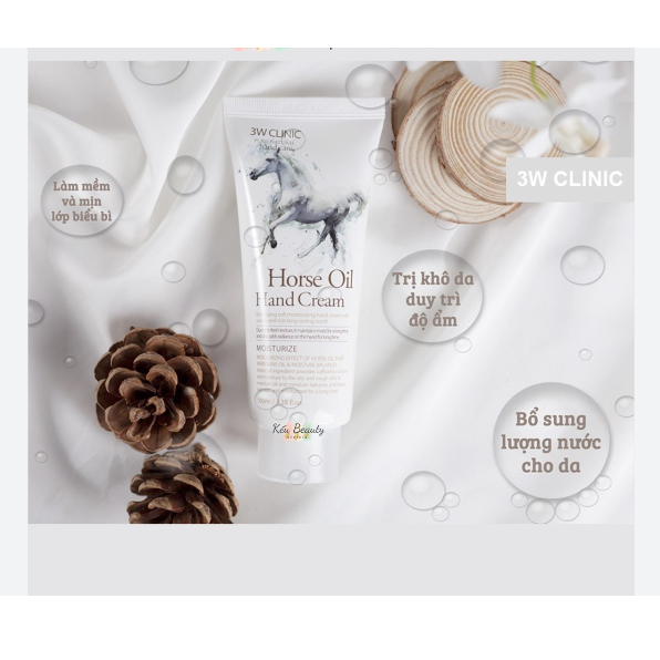 Kem Dưỡng Da Tay Mềm Mịn 3W Clinic Hand Cream 100ml